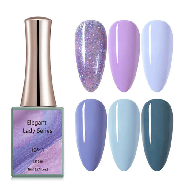 Nagellack Gel - The Elegant Lady - 6 Färger Set - CANNI
